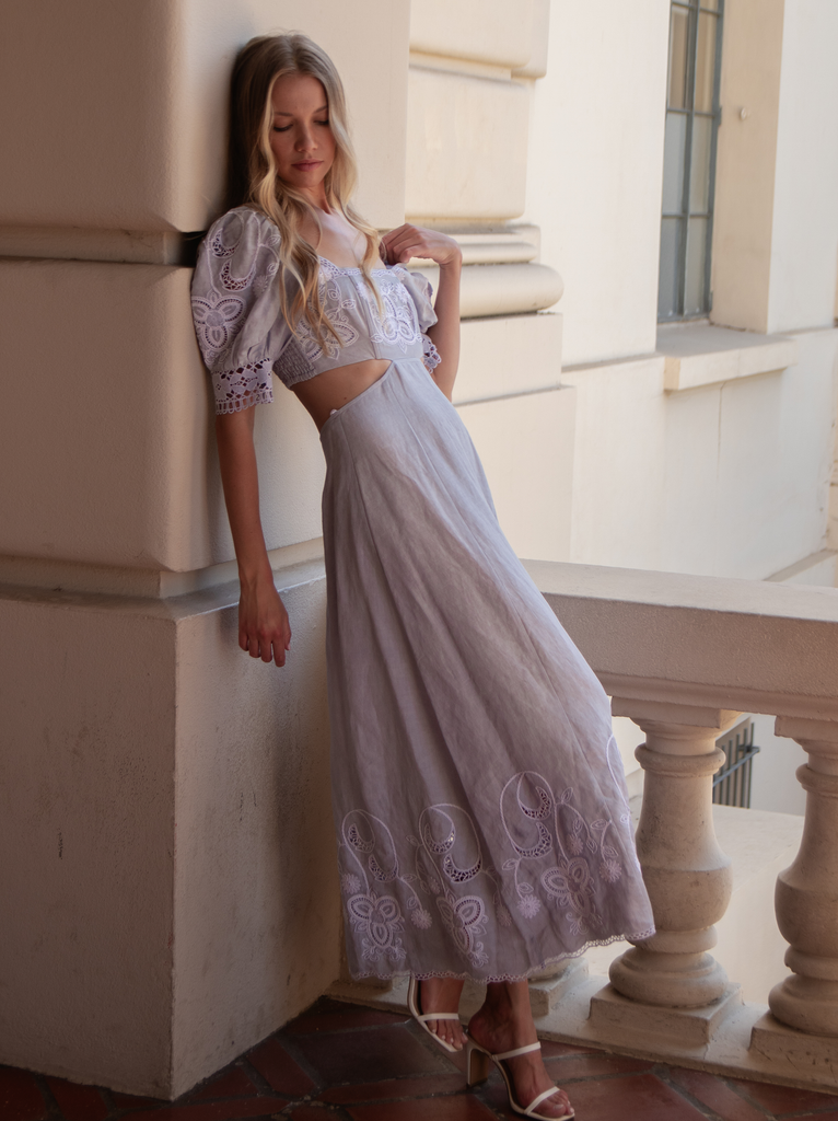 EMBROIDERED ISLA DRESS